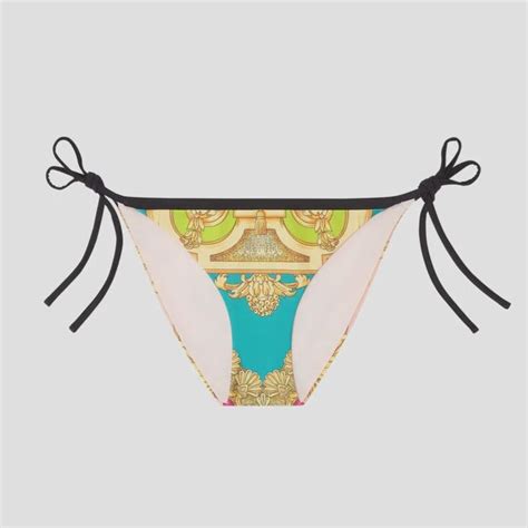 VERSACE Barocco Goddess Bikini Bottom in Mauvelous